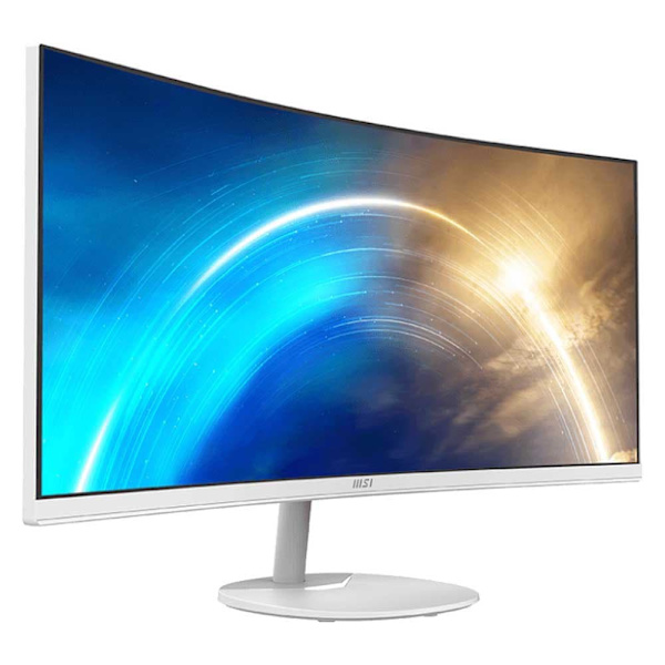 Msi Buet Skærm Pro Mp341cqw 34´´ Uwqhd Va Wled 100hz Transparent Hvid