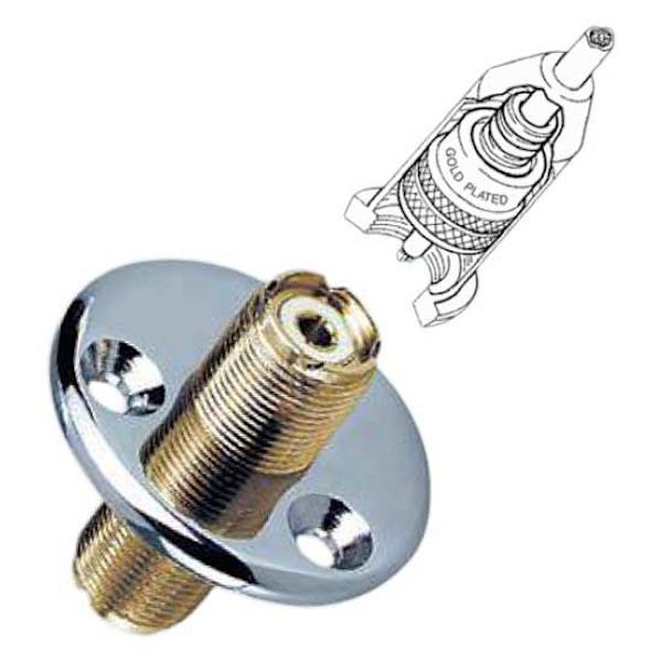 Glomex Guldpläterad Foder Coaxial Silver