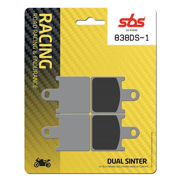 Sbs Dual Dynamic Racing Concept 838ds-1 Sinteroidut Jarrupalat Kultainen