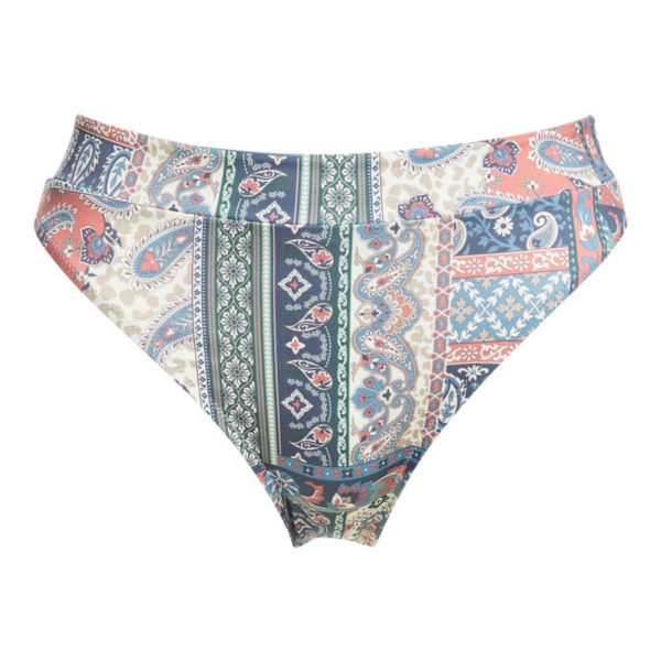 Quiksilver Bikini Underdel Classic Hi Waist Band Aop Blå XS Kvinna