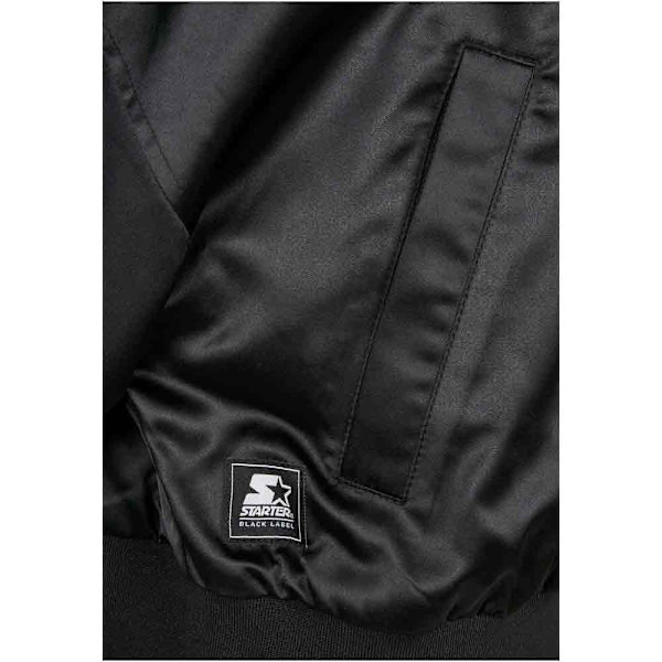 Starter Black Label Satin College Bomberjakke Sort M Kvinde