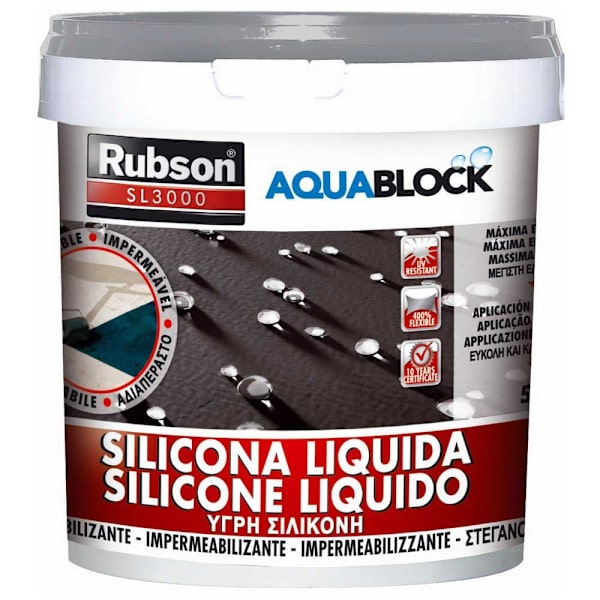 Rubson Nestemäinen Silikoni Aquablock 5kg Harmaa