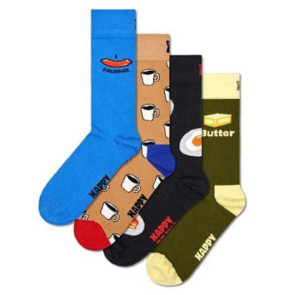 Hs By Happy Socks Breakfast Gift Set Långa Strumpor Flerfärgad EU 41-46 Man