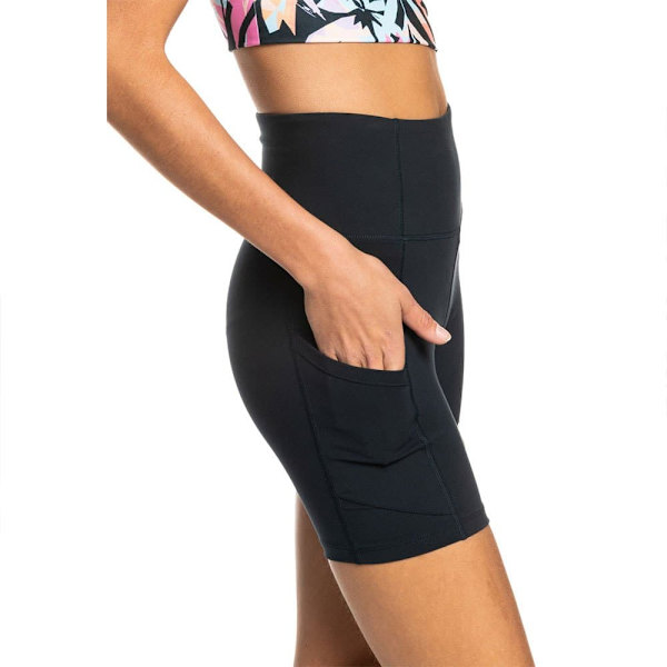 Roxy Heart Short Leggings Sort M Kvinde