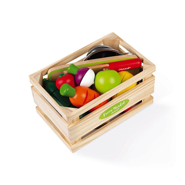 Janod Fruits&vegetable Maxi Set Flerfarvet 3-8 Years
