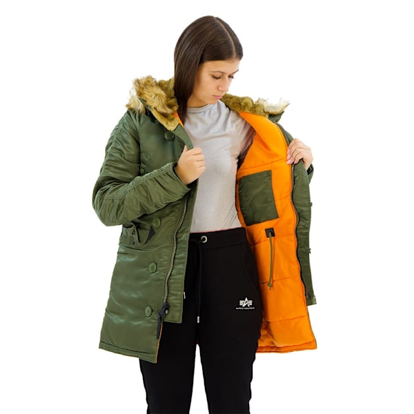 Alpha Industries N3b Vf 59 Kappa Grönt M Kvinna