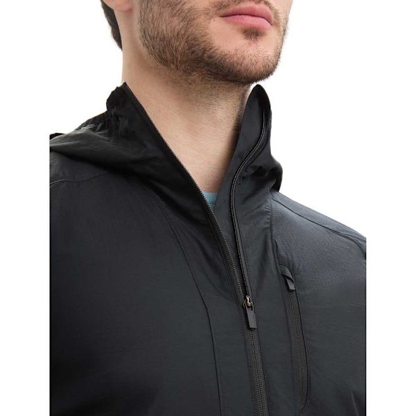 Icebreaker Jakke Shell+™ Cotton Windbreaker Sort S Mand