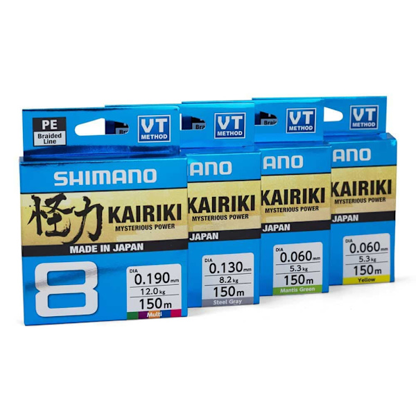 Shimano Fishing Linje Kairiki 8 300 M Gul 0.190 mm