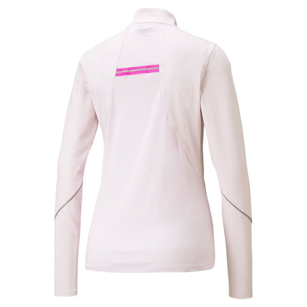 Puma Halv Lynlå Sweatshirt 5k Knit Hvid S Kvinde