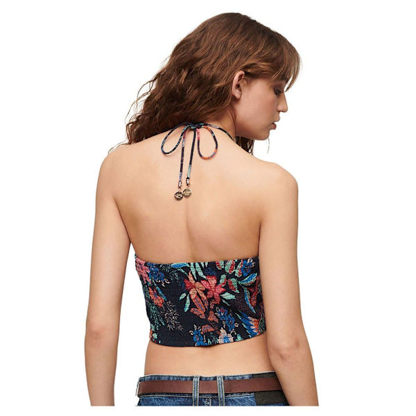 Superdry Crop Cut Out ärmlös T-shirt Gul S Kvinna