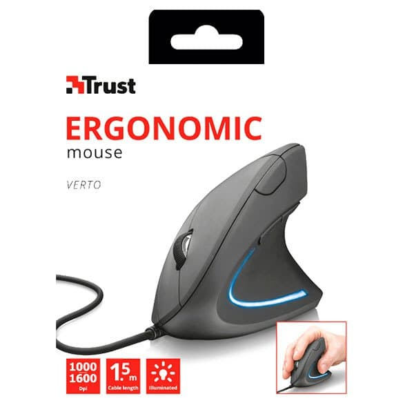 Trust Hiiri Verto Ergonomic Musta