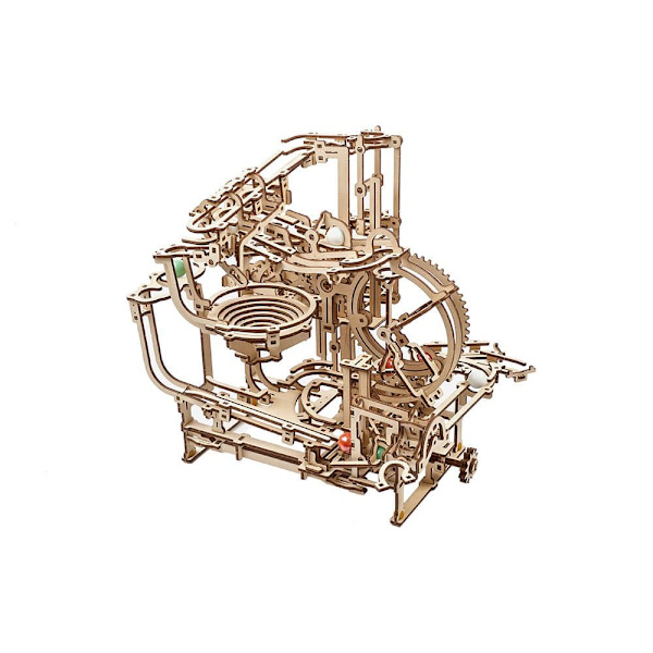 Ugears Marble Run Steglyft Trä Mekanisk Modell Guld