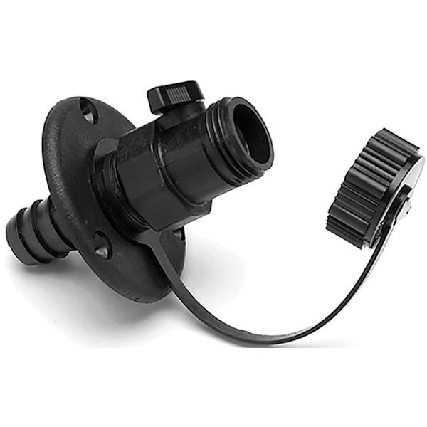 T-h Marine Vask Ned Fitting Off Valve Sort