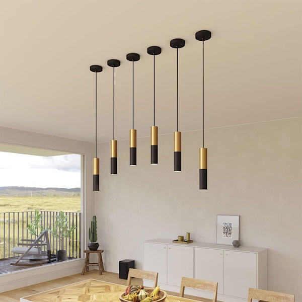 Creative Cables Tub-e14 Spotlys Dobbelt Metalrør. Med Dobbelt Lampeholder Ring