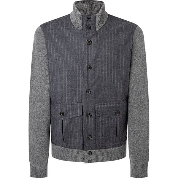 Hackett Cardigan Hm702996 Grå M Mand