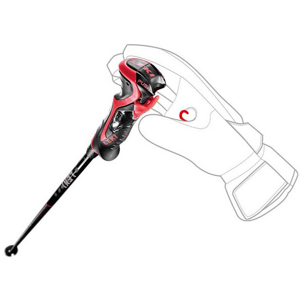 Leki Alpino Polakker Airfoil 3d Sort 110 cm