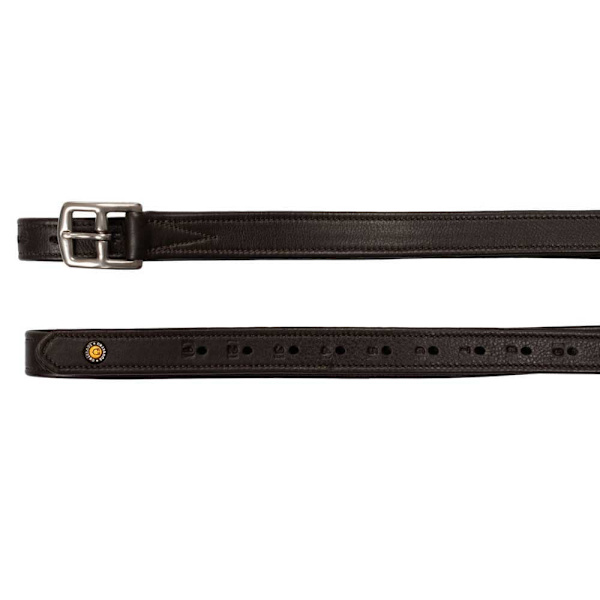 Equestro Double Curved Buckle Läderremmar  135 cm