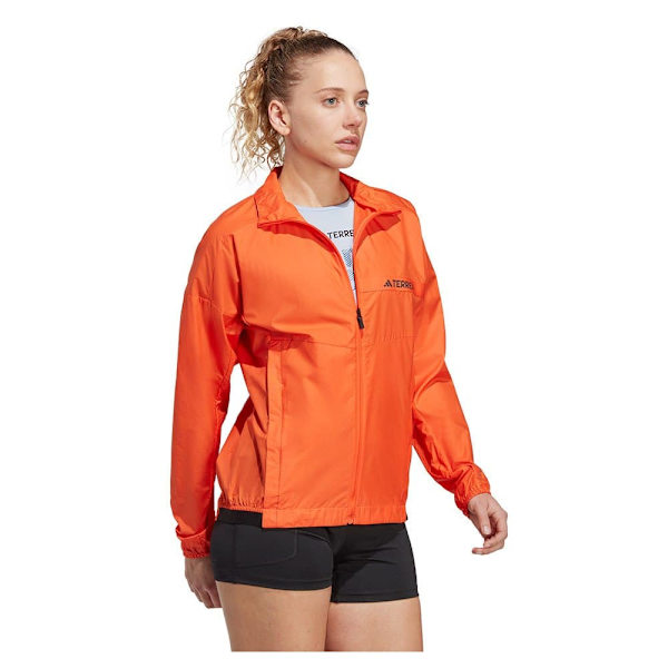 Adidas Jacka Mt Wind Orange L Kvinna