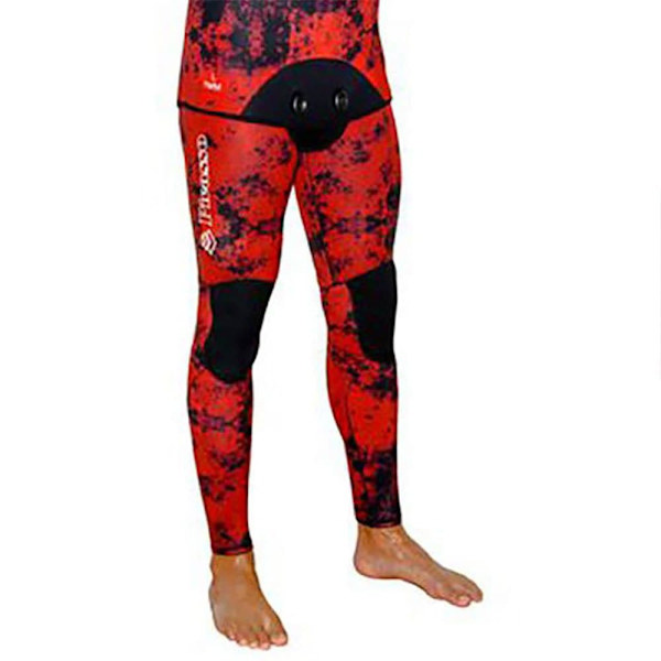 Picasso Spearfishing Byxor Med Hög Midja Camo Blood 7 Mm Röd,Svart S