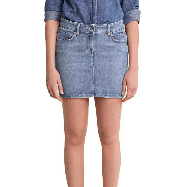 Salsa Jeans Kjol Push Up Shape Up Denim Mini Blå 27 Kvinna