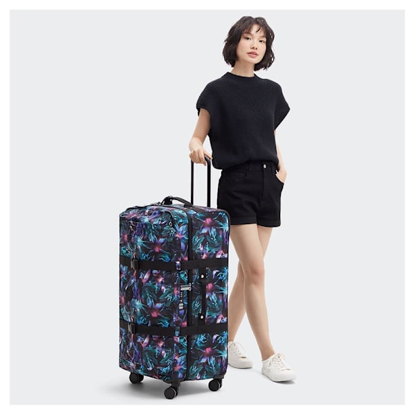 Kipling Spontaneous L 101l Kuffert Med Hjul Blå