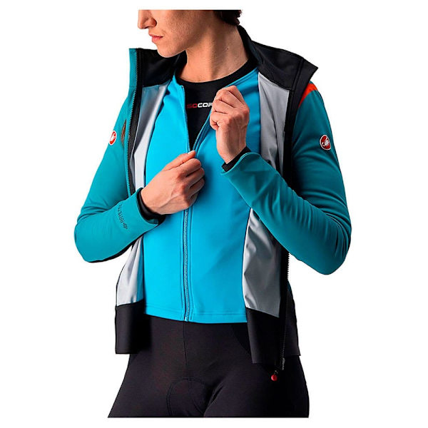 Castelli Jacka Alpha Ros Blå XL Kvinna