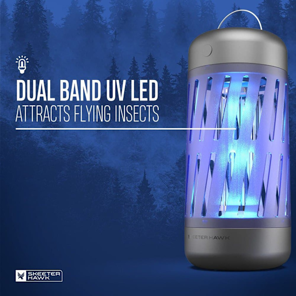 Skeeter Hawk Lampa Premium Mosquito Zapper Grå
