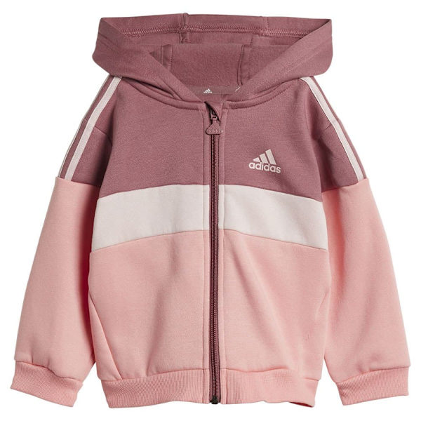 Adidas Tiberio 3 Stripes Colorblock Fleece Träningsdräkt Rosa 0-3 Months Pojke