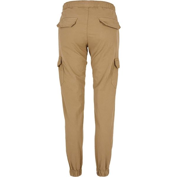 Urban Classics Hög Midja Byxor Cargo Beige M Kvinna
