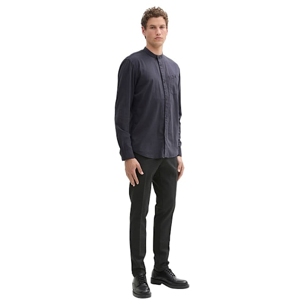 Tom Tailor Structured Skjorta Med Långa ärmar Grå 2XL Man