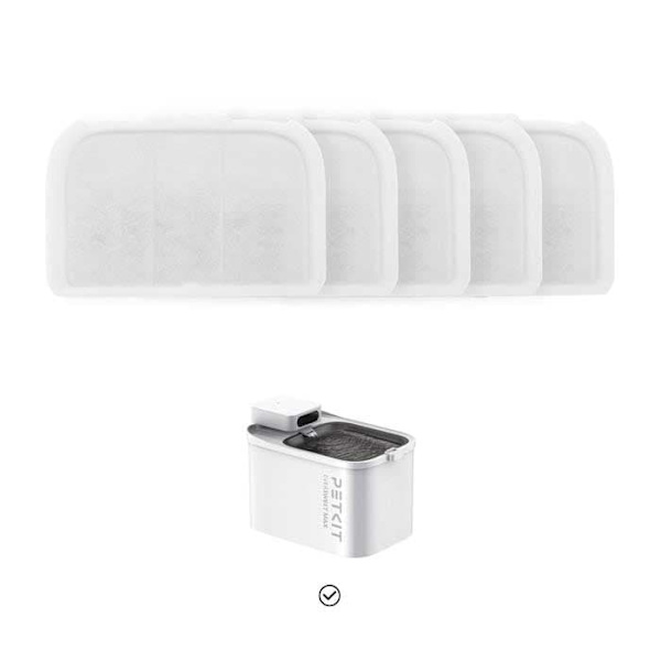 Petkit Filter Unit Rect For Eversweet Max Only Langaton Vesipumppu Vaihdettava 5 Yksiköt