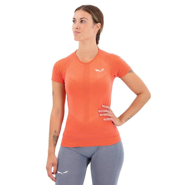 Salewa Kortärmad Baslager Zebru Responsive Rosa M Kvinna