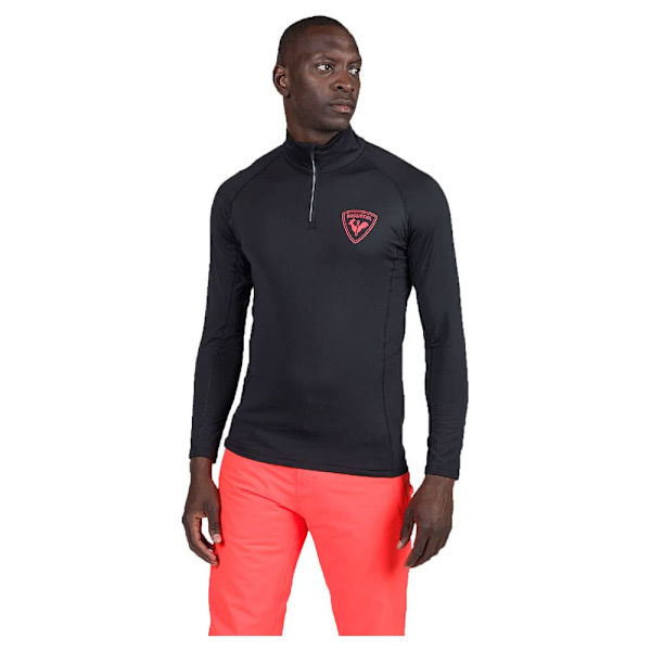 Rossignol New Hero Classique Fleecejakke Med Halv Lynlås Sort S Mand
