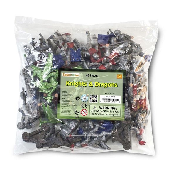 Safari Ltd Knights Och Dragons 48 Bitar Figur Flerfärgad From 3 Years