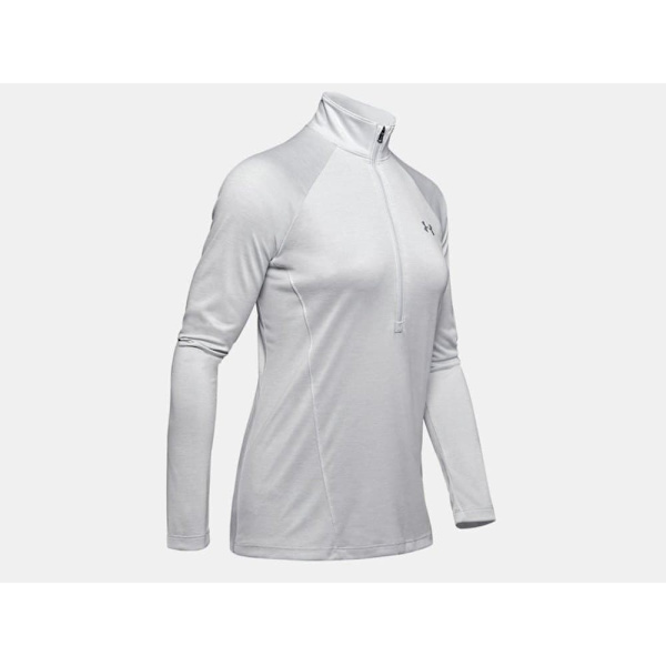 Under Armour Jersey Tech™ Twist ½ Zip Grå XS Kvinna