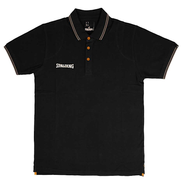 Spalding Kortærmet Polo Essential Sort 3XL Mand