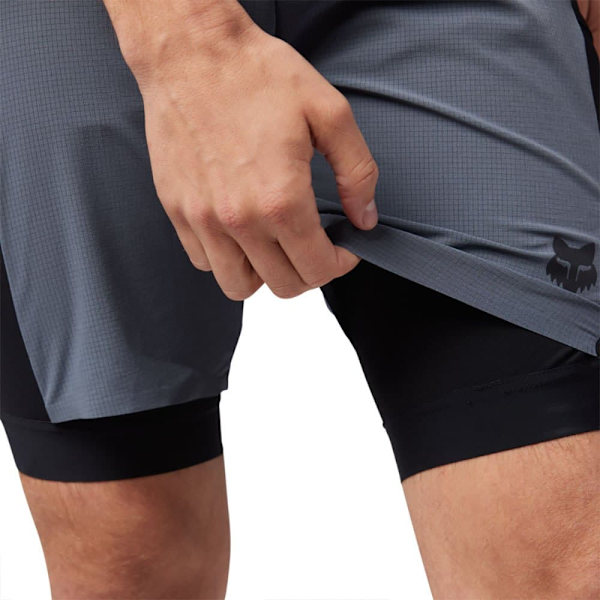 Fox Racing Mtb Flexair Ascent Pyöräilyshortsit Harmaa M Mies