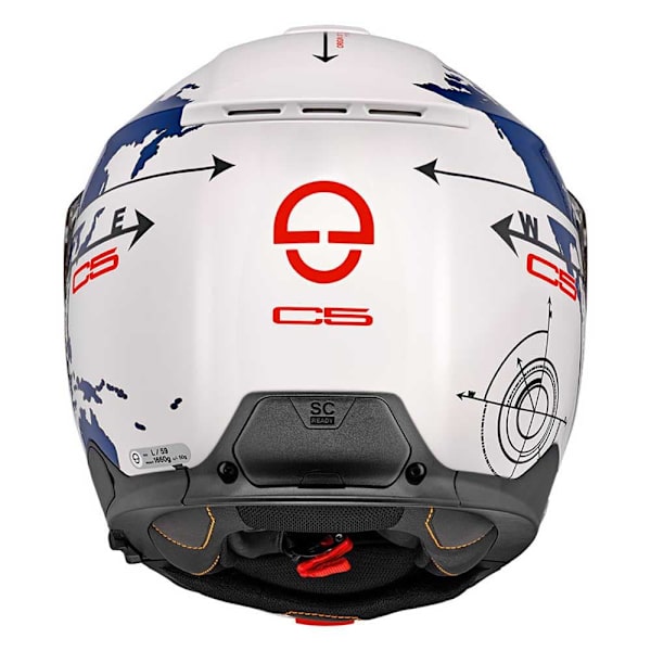 Schuberth C5 Globe Modulær Hjelm Blå 3XL