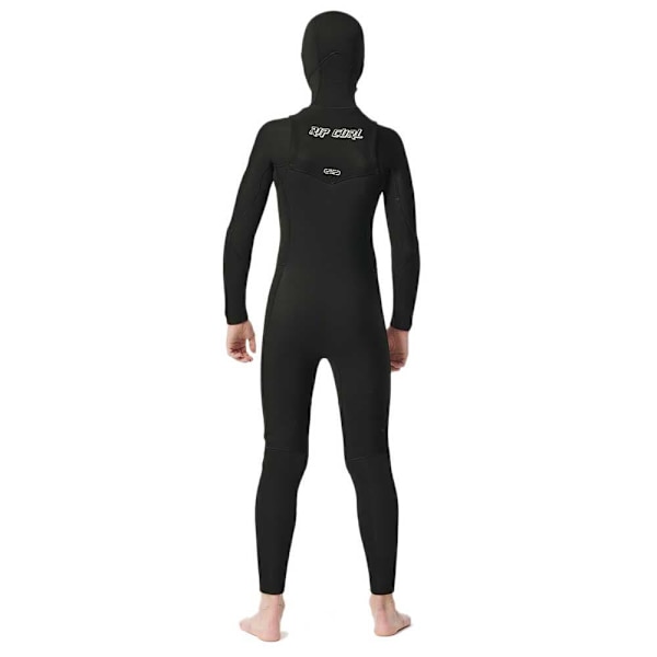 Rip Curl Junior Langærmet Neoprendragt Med Brystlynlås Dawn Patrol Stm 5/4 Mm Gb H Sort 12 Years