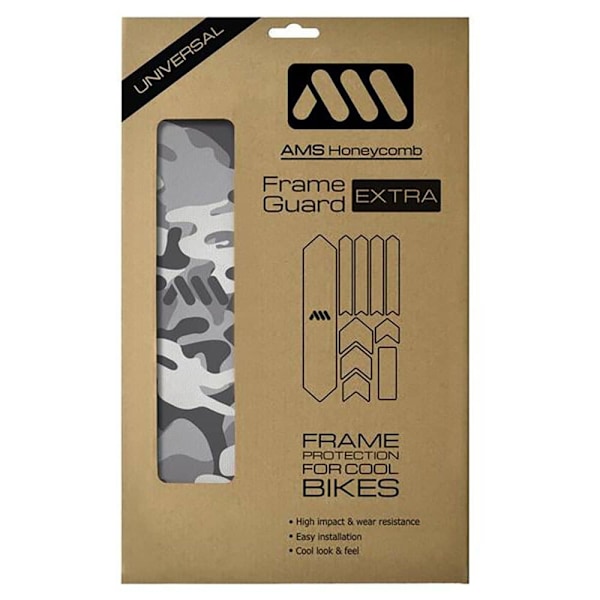 All Mountain Style Frame Guard Extra Stickers Honeycomb Grå