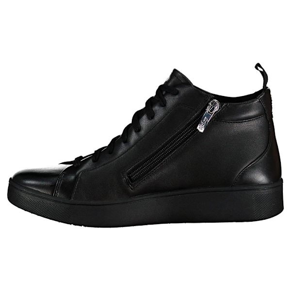 Fitflop Läder Tränare Rally High Svart EU 37 Kvinna