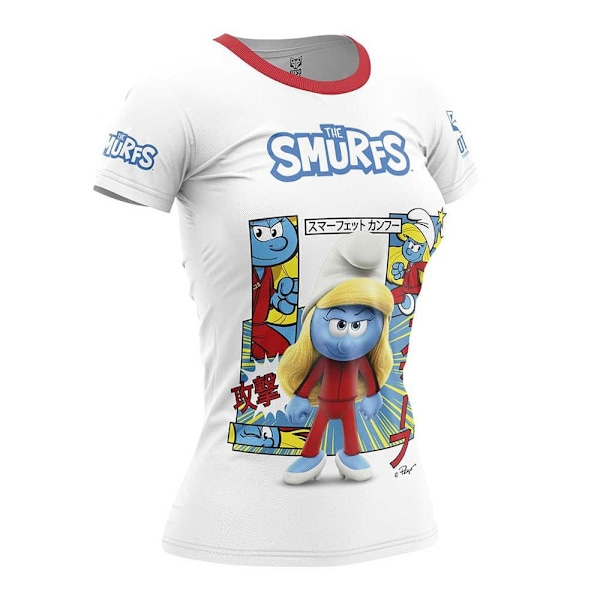 Otso Smurffit Lyhythihainen T-paita Valkoinen XS Nainen