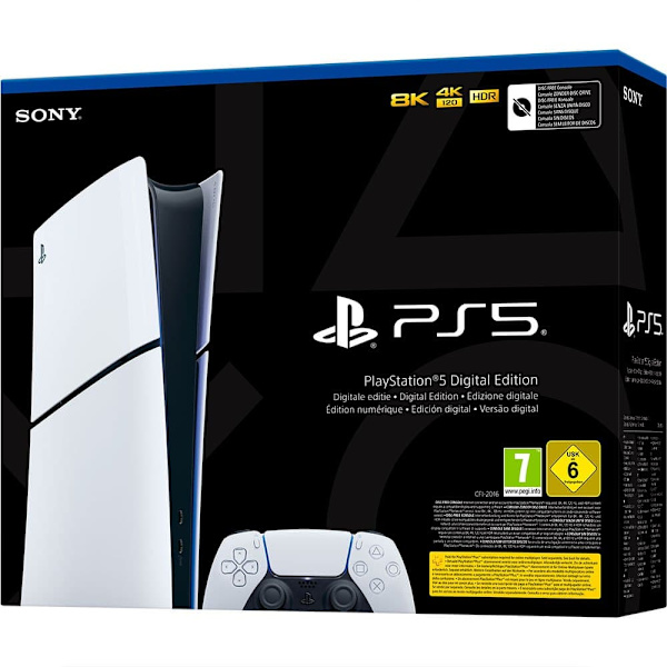 Playstation Konsol Ps5 Digital Slim Søvfarvet Europe PAL
