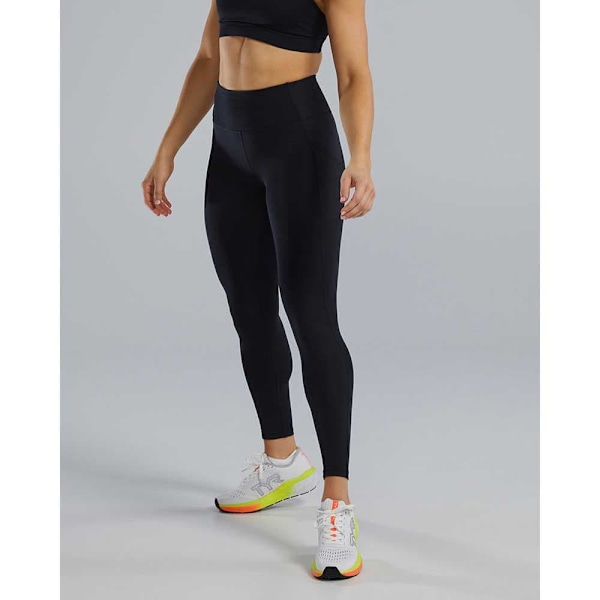 Tyr Leggings Hög Midja Base Kinetic 28´´ Pocket Svart S Kvinna