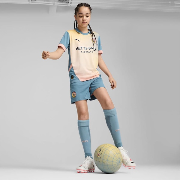 Puma Manchester City Fc Replica Juniori Lyhythihainen T-pait  5-6 Years