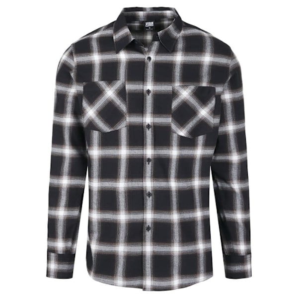 Urban Classics Flanell Skjorte 6 Sort M Mand