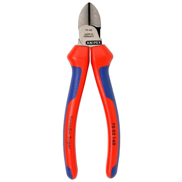 Knipex Cutter Atramentized Polerad Diagonal 160 Mm Röd