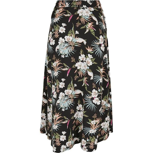 Urban Classics Nederdel Viscose Midi Sort S Kvinde