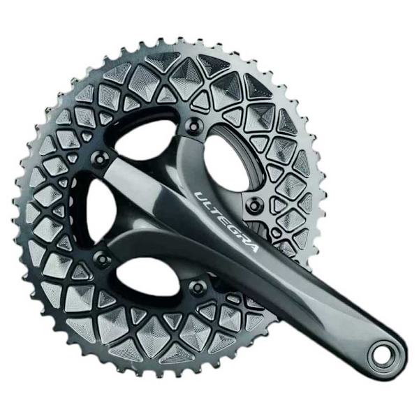 Absolute Black Til Sram Kæderring Oval 110x5 2x Søvfarvet 52t