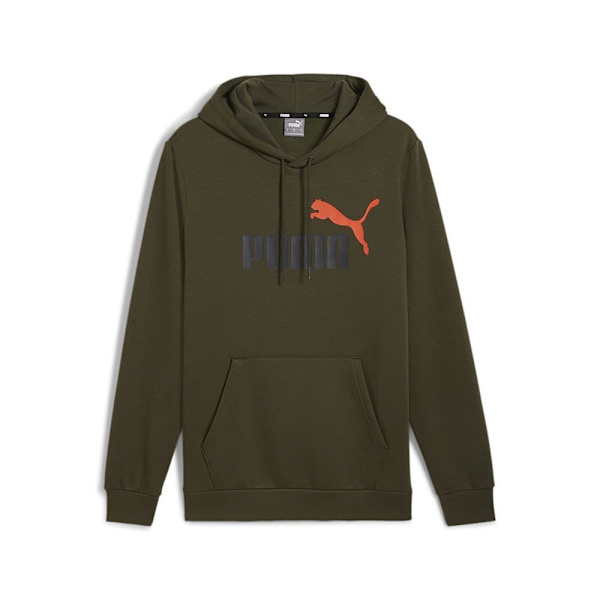 Puma Ess+ 2 Col Big Logo Hættetrøje Grøn XL Mand